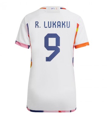 Belgia Romelu Lukaku #9 Koszulka Wyjazdowych Kobiety MŚ 2022 Krótki Rękaw